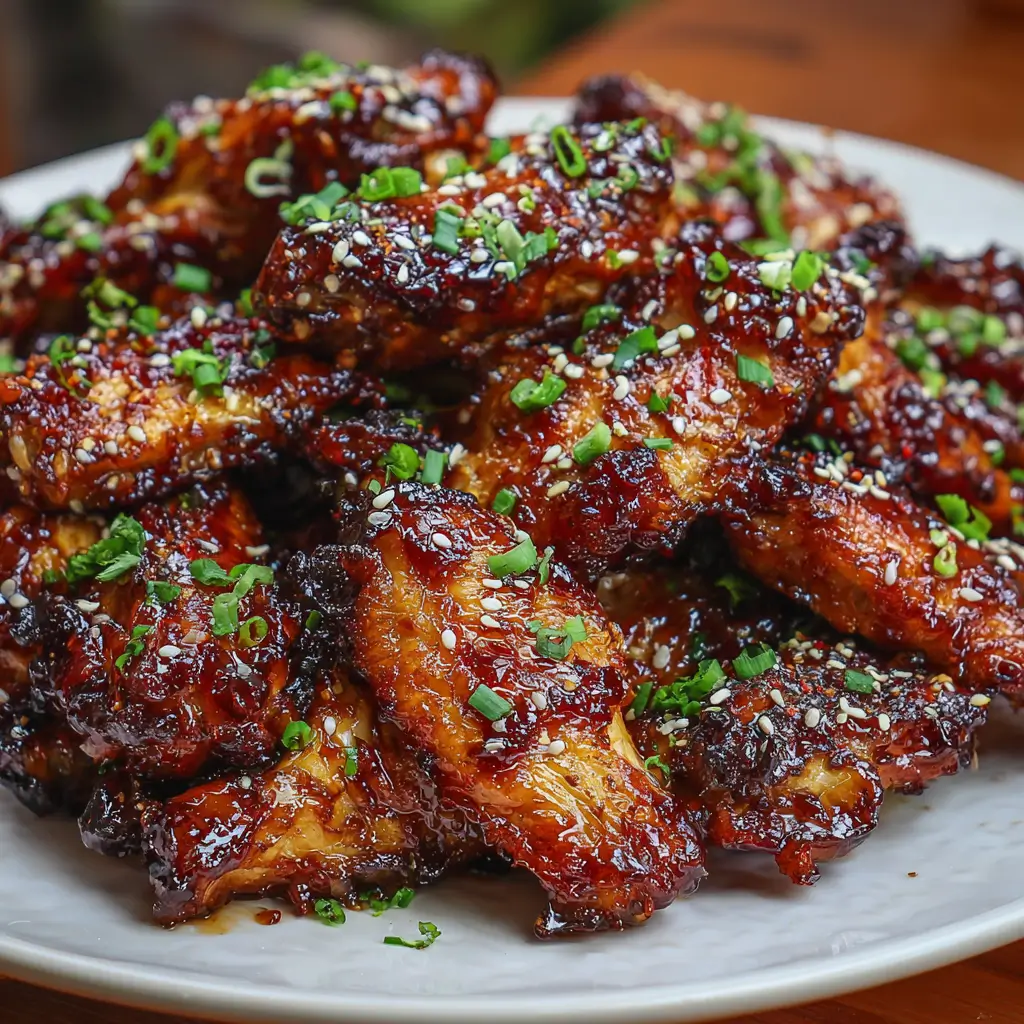 Honey Garlic Teriyaki Chicken Wings (no pork)
