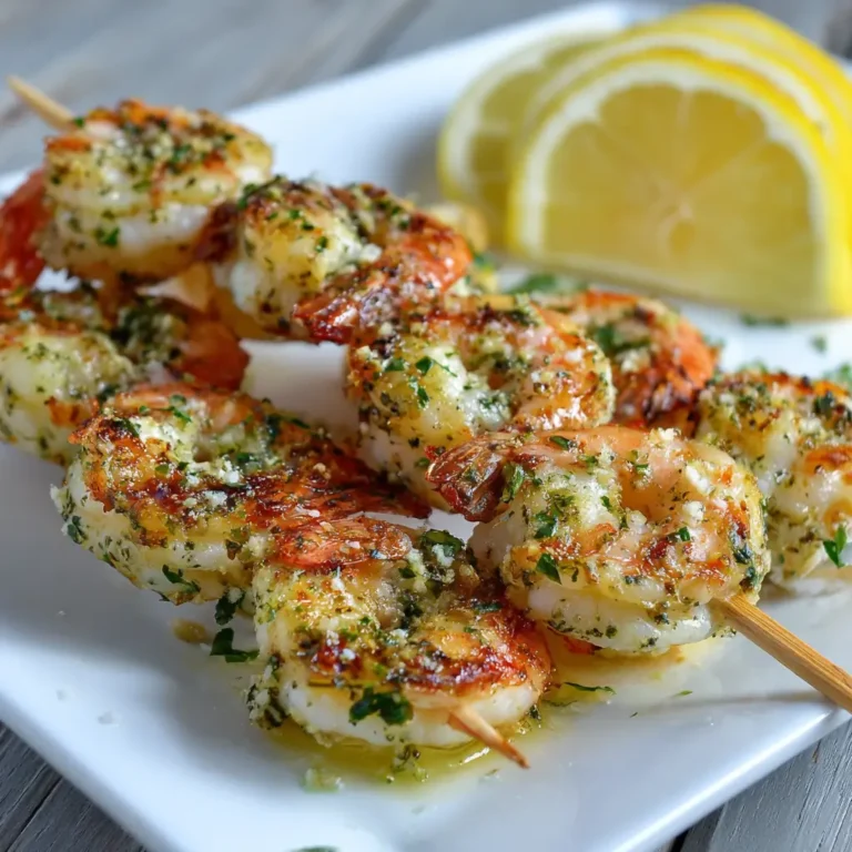 Lemon Herb Grilled Shrimp Skewers