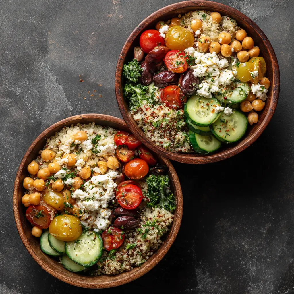 Mediterranean Chickpea Quinoa Bowls