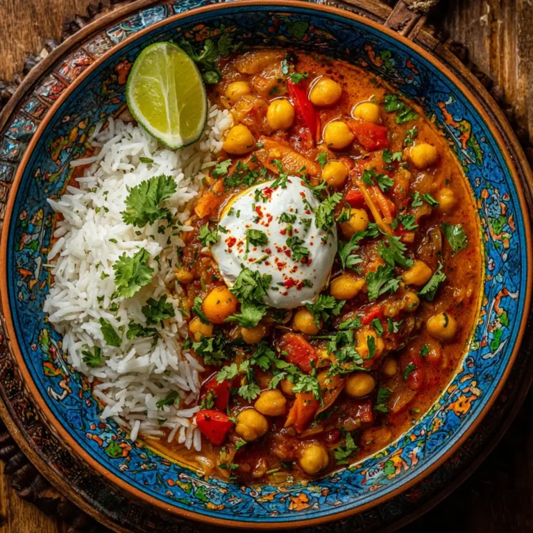 Moroccan Chickpea Curry with Rice