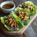 Thai Peanut Chicken Lettuce Wraps